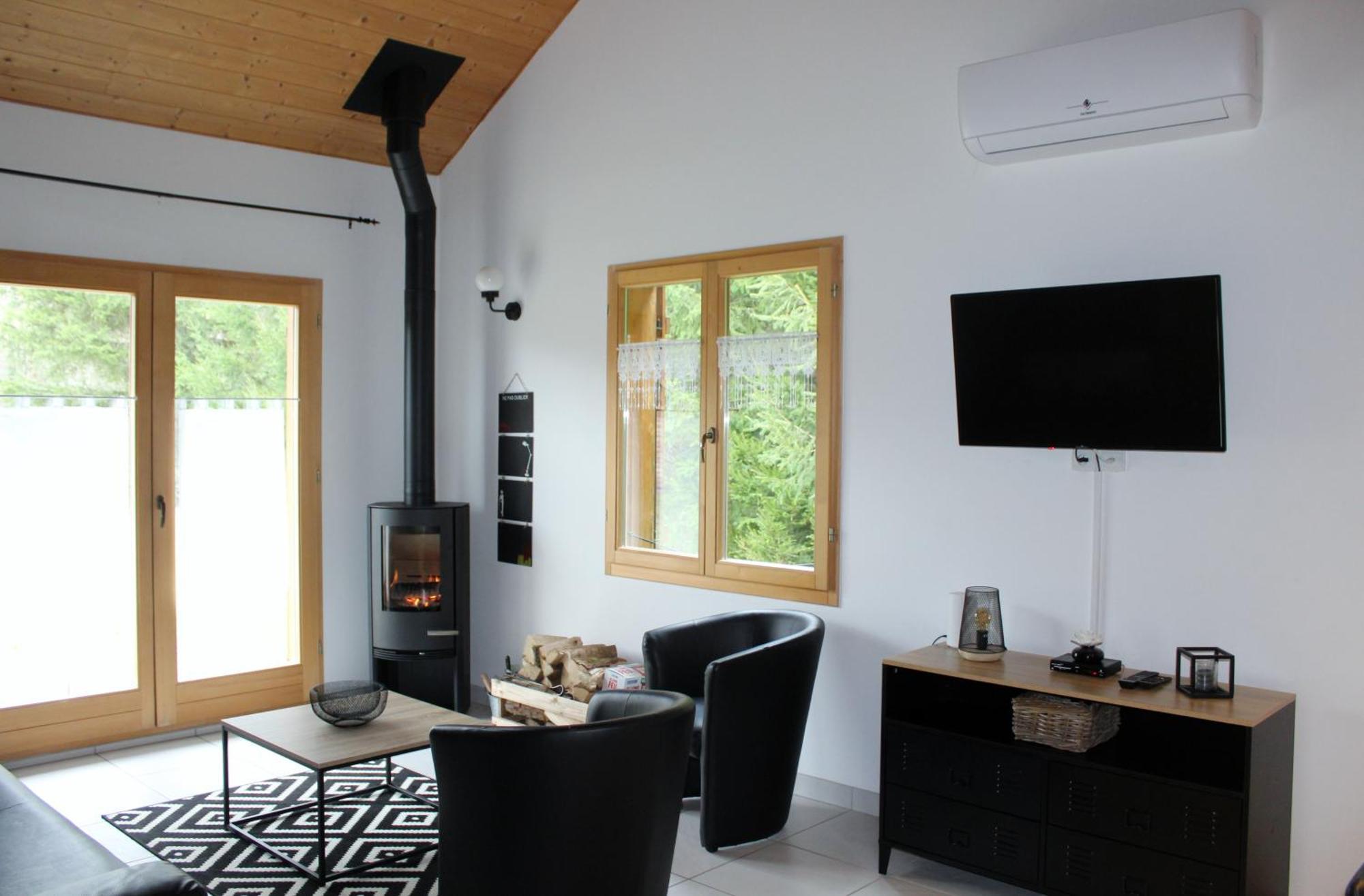 Chalet De Charme Le Contemporain Ney Exterior foto