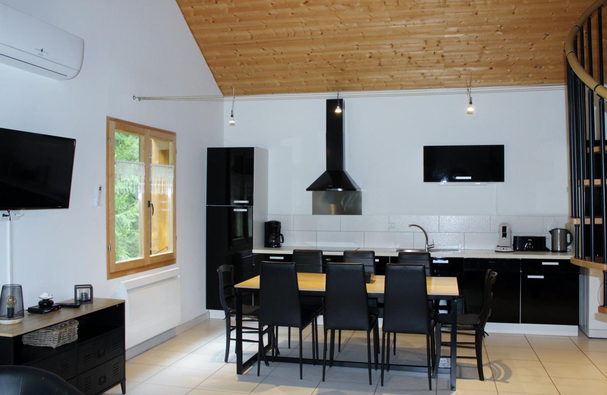 Chalet De Charme Le Contemporain Ney Exterior foto
