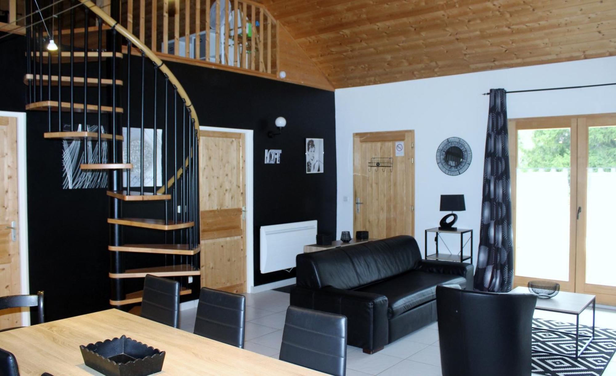 Chalet De Charme Le Contemporain Ney Exterior foto