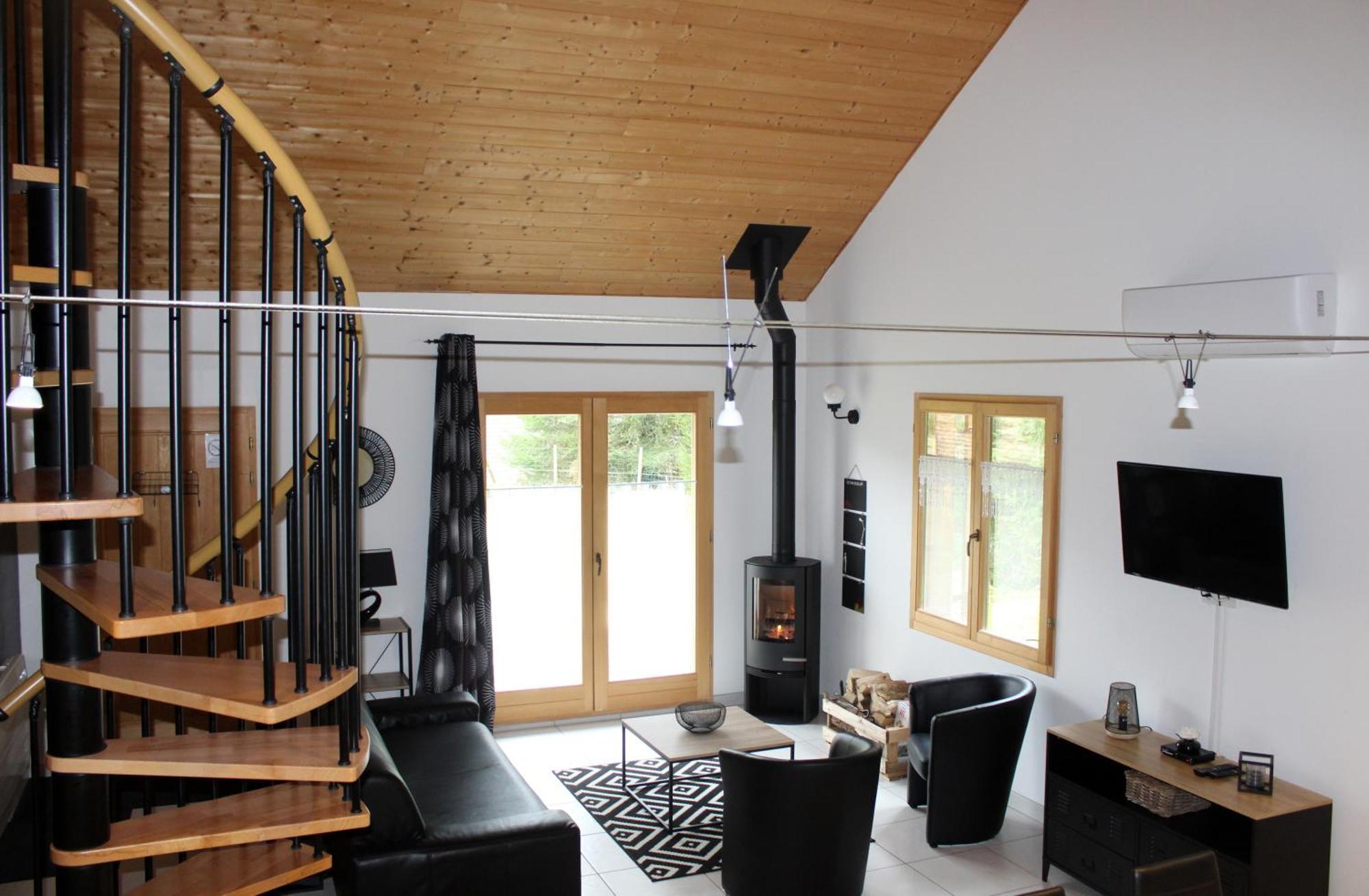 Chalet De Charme Le Contemporain Ney Exterior foto