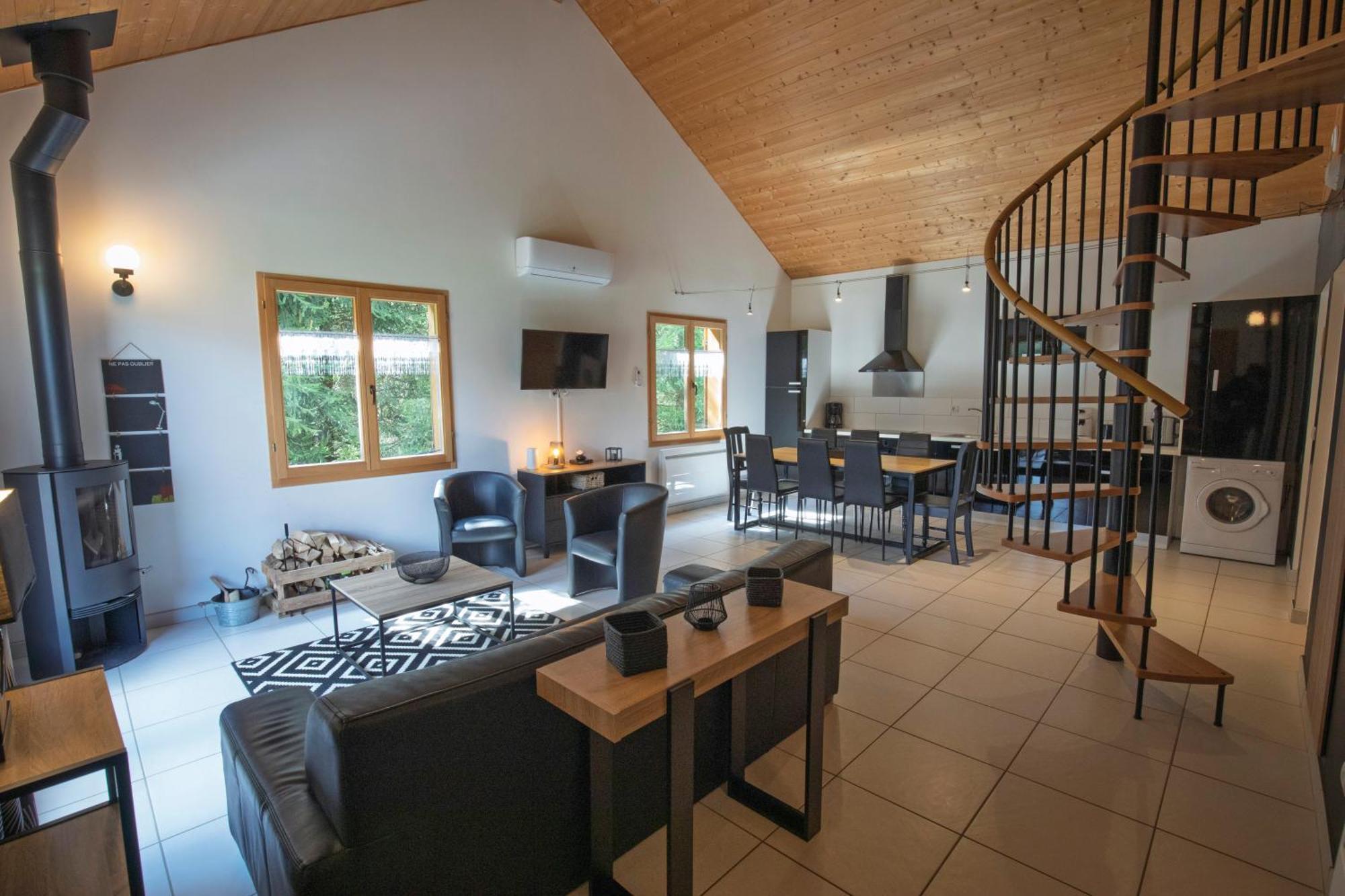 Chalet De Charme Le Contemporain Ney Exterior foto