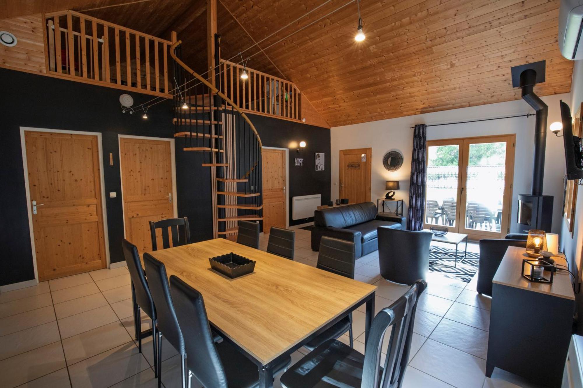 Chalet De Charme Le Contemporain Ney Exterior foto
